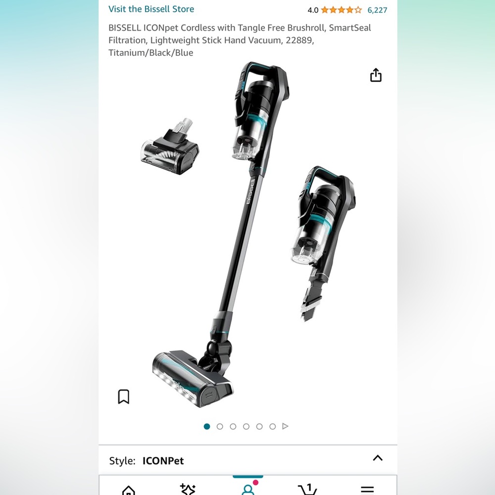 Bissell ICONpet Cordless Vacuum